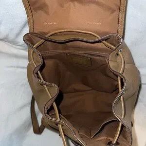 Coach | Bags | Coach Brown Leather Backpack With Structured 